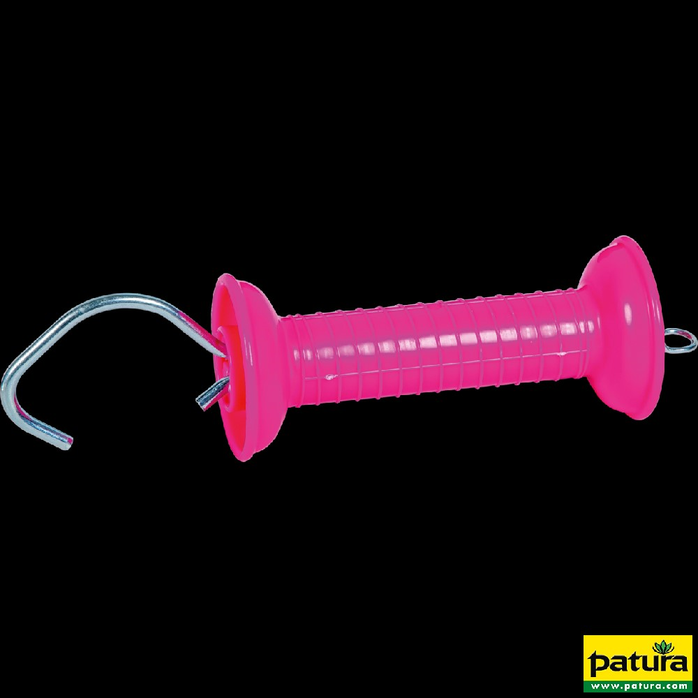 Torgriff m. Zugfeder u.Haken pink