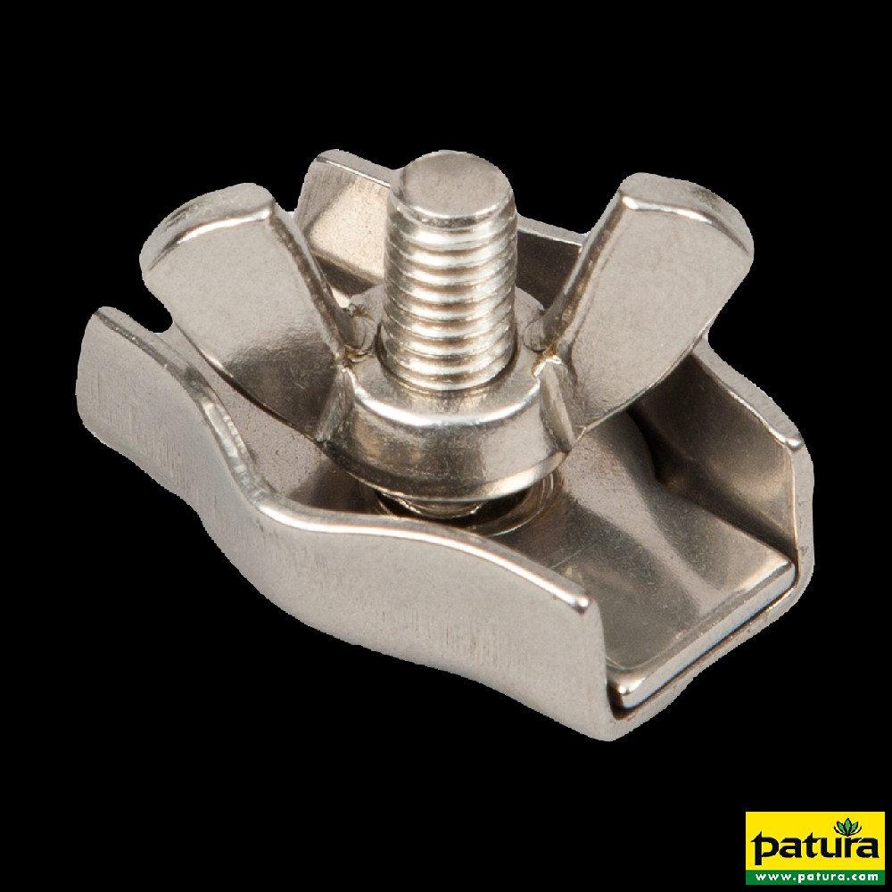 SEILKLEMME EDELSTAHL, FÜR SEILE BIS 6 MM