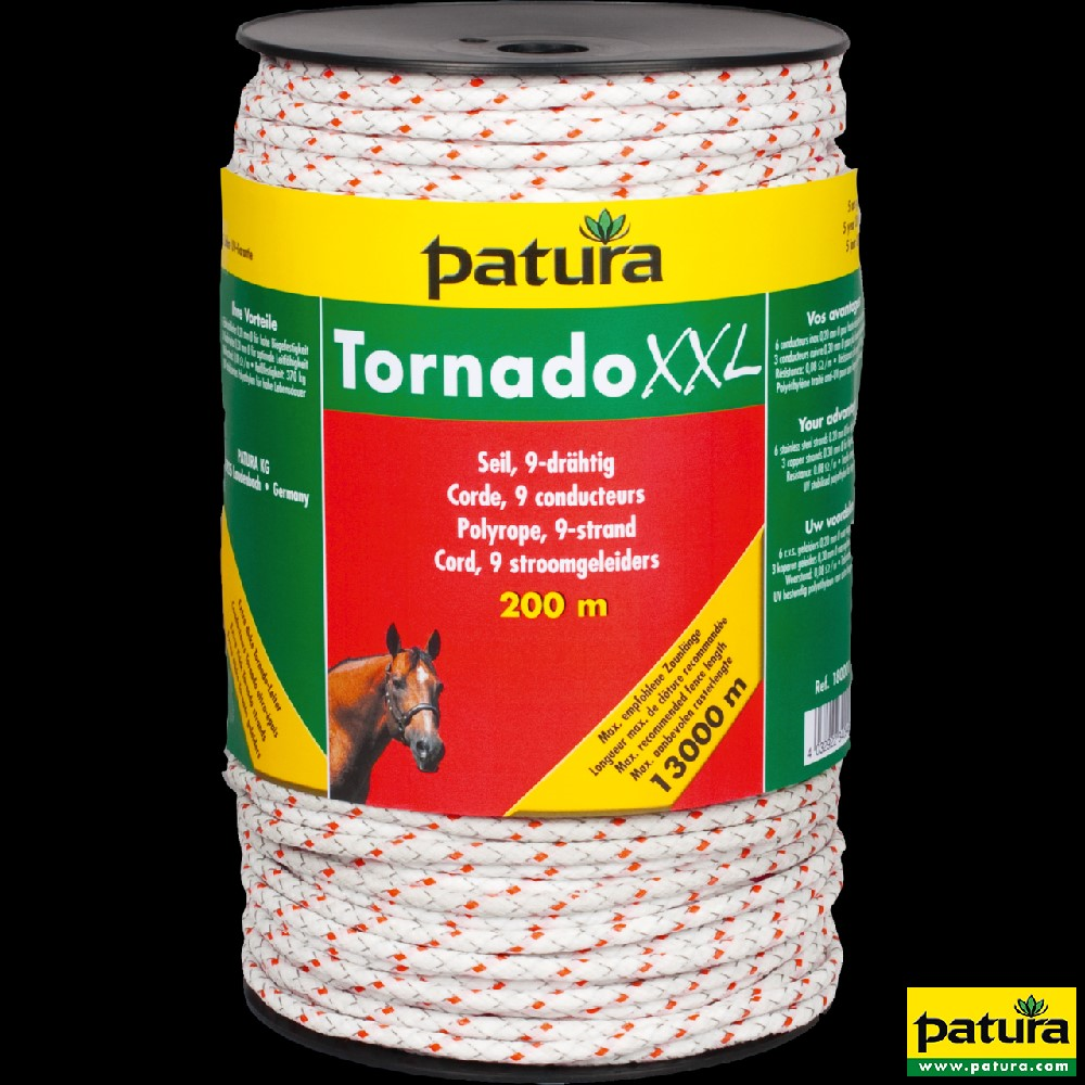 TORNADO XXL SEIL, 200 M ROLLE, 6 NIRO 0,